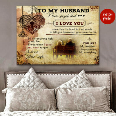 To My Husband You're My Soulmate Personalized Wall Art Canvas 3 1921e874 d92b 11ea 8c90 0242ac120002 Cv20Ngang2030x40