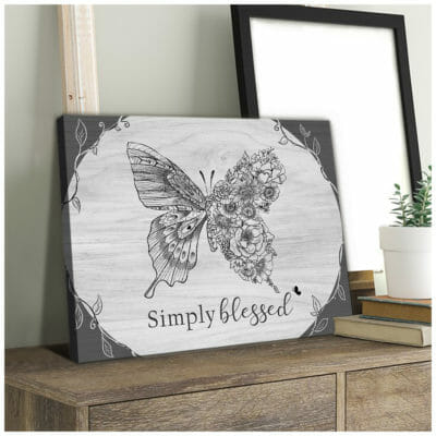 Butterfly Simply Blessed Wall Art Canvas 2 8c5a5c33 dbaf 11ea 8c90 0242ac120002 Butterfly2020x24