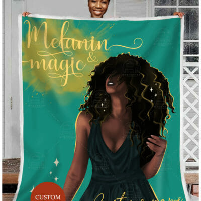 Melanin & Magic Black Pride Personalized Fleece Blanket 2 d02b0cfa dd6c 11ea be66 0242ac120002 banner20blanket20snow20girl2020black2020nhat