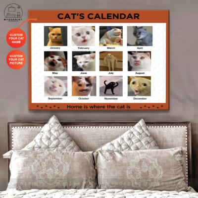 Cat Calendar Personalised Canvas 3 0a12ff74 de0c 11ea be66 0242ac120002 30x40