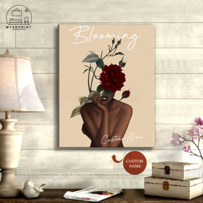 Blooming Rose Personalized Wall Art Canvas 2 310ca2d6 dfa1 11ea be66 0242ac120002 canvas20Doc2016x20