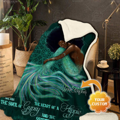 Spirit Of A Mermaid Personalized Sherpa Fleece Blanket 2 560517e7 ec32 11ea 89c9 0242ac120002 banner blanket 2 ghe optimized 1