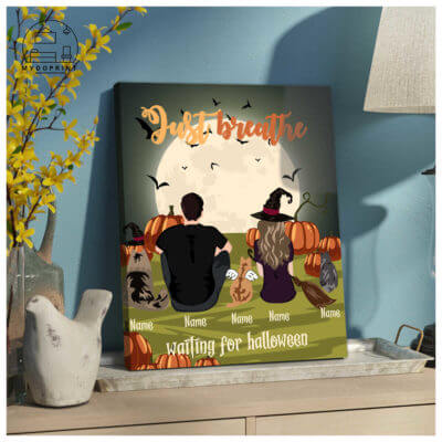 Just breathe waiting for Halloween Custom Canvas 3 2882cade f0dc 11ea 89c9 0242ac120002 canvas doc20x24 optimized