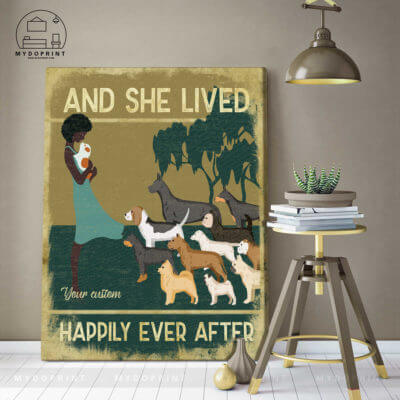 And She Live Happily Ever After Dog Breeds Personalized Wall Art Canvas 2 06336178 f0ff 11ea 89c9 0242ac120002 canvas doc 30x40 optimized
