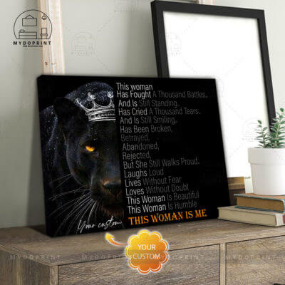 This Woman Is Me Black Panther Personalized Wall Art Decor Canvas 3 7d9c44e4 f1ac 11ea 89c9 0242ac120002 CV Ngang 23x27