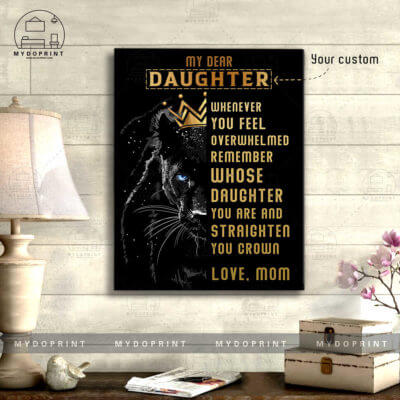 My Dear Daughter My Little Black Panther Personalized Wall Art Canvas 2 e69d3058 f290 11ea 89c9 0242ac120002 canvas doc 16x20 optimized
