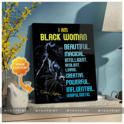 I'm A Black Woman Black Panther Personalized Wall Art Canvas 3 65b3ca57 f687 11ea 89c9 0242ac120002 canvas doc20x24 optimized