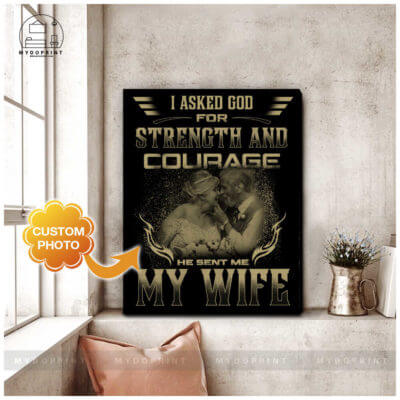 He Sent Me My Wife Ver 2 Custom Photo Wall Art Canvas 3 b402e549 fd75 11ea 89c9 0242ac120002 canvas doc 24x30 optimized