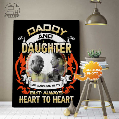Daddy And Daughter Heart To Heart Custom Photo Wall Art Canvas 3 eeafcc2d fd89 11ea 89c9 0242ac120002 canvas doc 30x40 optimized