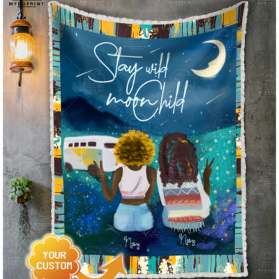 Stay Wild Moon Child Personalized Fleece Blanket 2 09dc81d5 01a2 11eb 89c9 0242ac120002 Blanket treo20mockup201