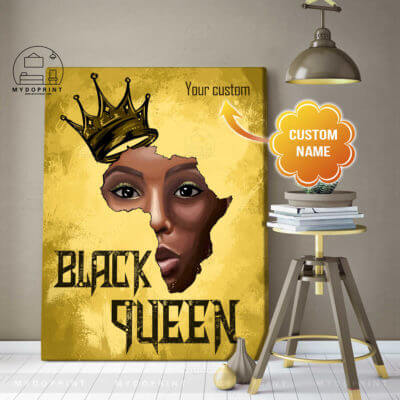 Black Queen Personalized Wall Art Canvas 1 2df4ccf7 0241 11eb ac37 0242ac120002 canvas doc 30x40 optimized