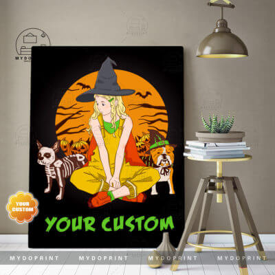 Spoopy Girl Halloween Canvas Custom 1 b53eada4 055e 11eb 9601 0242ac120002 canvas20Doc2030x40