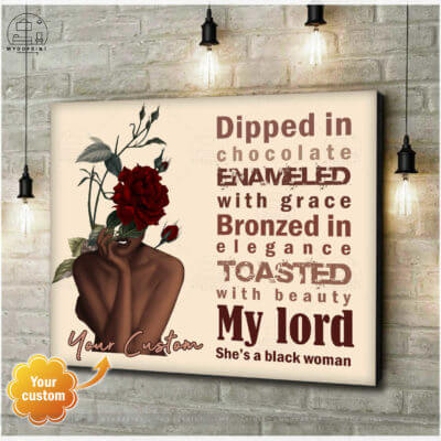 My Lord, She's A Black Woman Personalized Wall Art Canvas 2 01617c3d 0a19 11eb 9410 0242ac120002 cv ngang new optimized