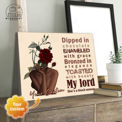 My Lord, She's A Black Woman Personalized Wall Art Canvas 3 049bfab7 0a19 11eb 9410 0242ac120002 cv ngang 23x27 optimized