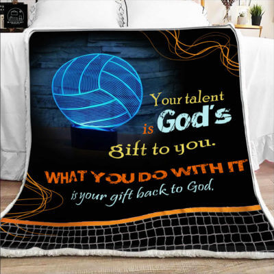 Your Talen is God Gift To You Volleyball Fleece Blanket 2 48a16fcc 0afb 11eb 9410 0242ac120002 blanketmockup optimized