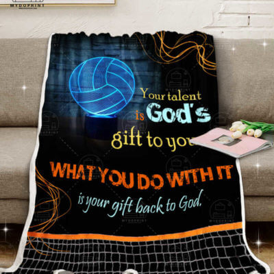 Your Talen is God Gift To You Volleyball Fleece Blanket 3 4879c8ee 0afb 11eb 9410 0242ac120002 banner blanket ghe xam optimized