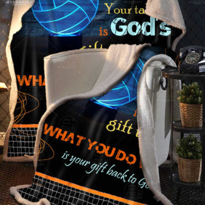 Your Talen is God Gift To You Volleyball Fleece Blanket 4 4877fdee 0afb 11eb 9410 0242ac120002 banner blanket sang chanh optimized