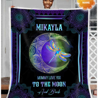 Dear Daughter Mommy Love You To The And Back Personalized Fleece Blanket 2 0e4c398f 12c3 11eb bbce 0242ac120002 banner blanket snow girl black 3 optimized