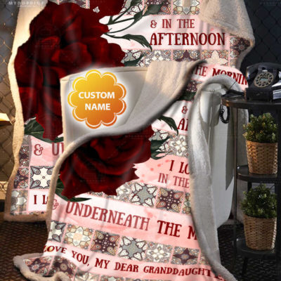 _Hi My Dear Granddaughter, I Love You In The Morning Personalized Fleece Blanket 4 fda31518 137d 11eb bbce 0242ac120002 banner blanket sang chanh optimized