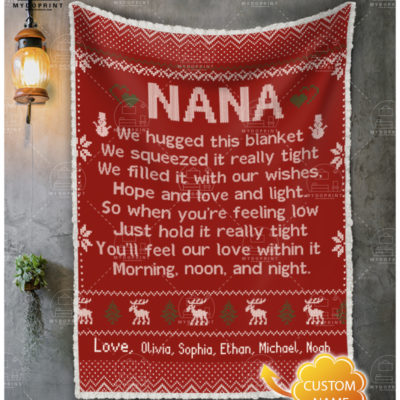 _Hi Nana We Hugged This Chrismas Personalized Fleece Blanket 6 775aff1c 138f 11eb bbce 0242ac120002 Blanket treo20mockup201