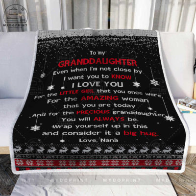 _Hi To My Granddaughter Even When I'm Not Closed By Verion Nana Fleece Blanket 2 19a24ac4 1767 11eb a372 0242ac120002 blanket phong khach optimized