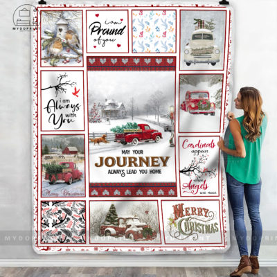 _May Your Journey Always Lead To Home Christmas Fleece Blanket 4 979a4d9a 1804 11eb a372 0242ac120002 mokup20ao20xanh