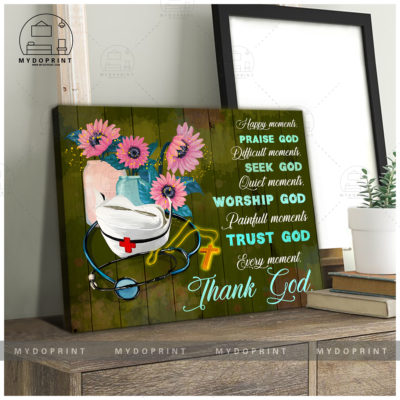 Every Moment, Thank GOD Wall Art Canvas 1 CV Ngang 20x24 1