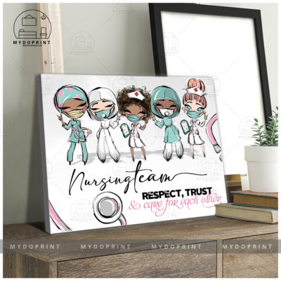 Nursing Team Respect, Trust & Care Wall Art Canvas 5 42d1592a 2b1e 11eb afab 0242ac120002 CV Ngang 20x24