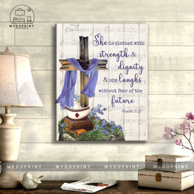 She Is Clothed With Strength And Dignity Wall Art Canvas 2 1c136b45 2e34 11eb afab 0242ac120002 canvas doc 16x20 optimized