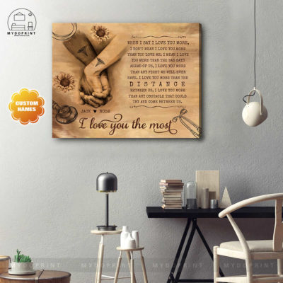 I Love You The Most Personalized Wall Art Canvas 2 d4f2c9fe 2e45 11eb afab 0242ac120002 cv ngang 16x20 optimized