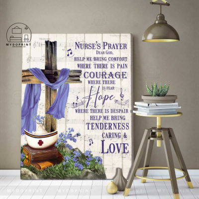 A Nurse's Prayer Wooden Cross Purple Ribbon Wall Art Canvas 1 12ac9f59 2efc 11eb ab46 0242ac120002 canvas doc 30x40 optimized