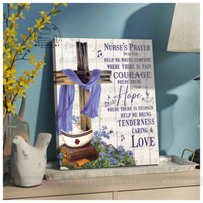 A Nurse's Prayer Wooden Cross Purple Ribbon Wall Art Canvas 4 12c5373d 2efc 11eb ab46 0242ac120002 canvas doc20x24 optimized