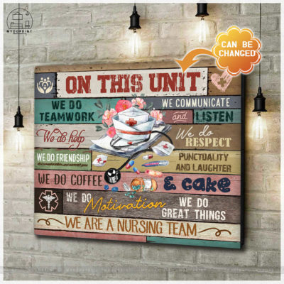 We Are A Nursing Team Personalized Wall Art Canvas 3 cv ngang new optimized 3