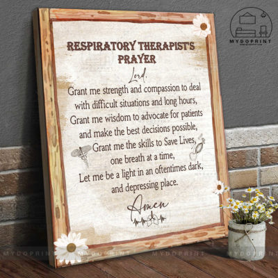 Respiratory Therapist's Prayer Daisies Wall Art Canvas 4 canvas doc new optimized 16