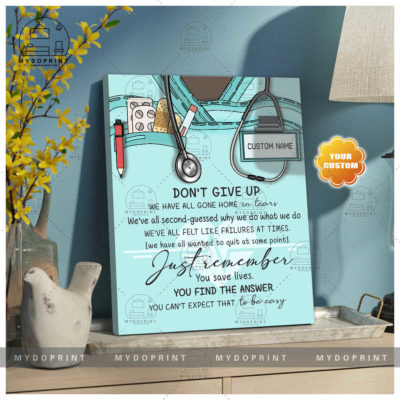 Don't Give Up Lab Tech Personalized Wall Art Canvas 2 8f69b052 3db7 11eb 806d 0242ac120002 canvas doc20x24 optimized