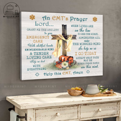 An EMT's Prayer White Ribbon Old Rugged Cross Wall Art Canvas 2 56f29b43 4506 11eb 806d 0242ac120002 cv ngang 27x33 optimized