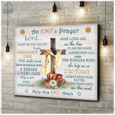 An EMT's Prayer White Ribbon Old Rugged Cross Wall Art Canvas 4 56fbe0df 4506 11eb 806d 0242ac120002 cv ngang new optimized