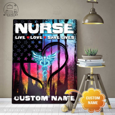 Nurse Live Love Save Lives Personalized Nurse Wall Art Canvas 3 cd3cb040 5287 11eb a705 0242ac120002 canvas doc 30x40 optimized