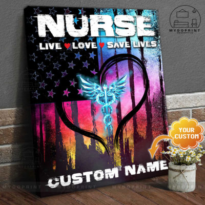 Nurse Live Love Save Lives Personalized Nurse Wall Art Canvas 5 cd54ee90 5287 11eb a705 0242ac120002 canvas doc new optimized