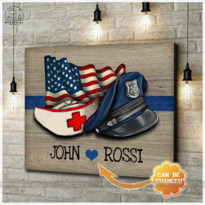 Nurse & Police's Cap Personalized Wall Art Canvas 4 8ffad79b 53ff 11eb a705 0242ac120002 cv ngang new optimized