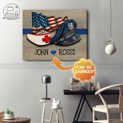 Nurse & Police's Cap Personalized Wall Art Canvas 5 8fd2c953 53ff 11eb a705 0242ac120002 cv ngang 19x23 optimized