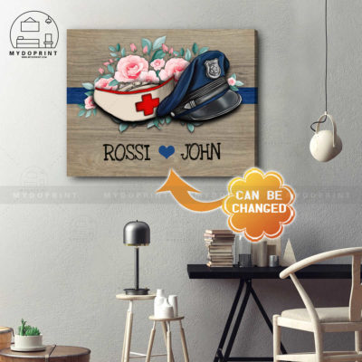 Nurse & Police's Cap Ver 2 Personalized Wall Art Canvas 4 db6ea0dd 5590 11eb a705 0242ac120002 cv ngang 19x23 optimized