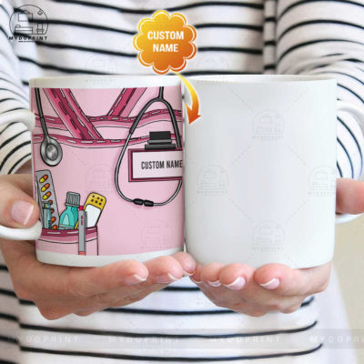 Nurse's Pink Shirt Customized Mug 1 cb7823de 56fe 11eb a705 0242ac120002 mockup ly 2 xa optimized