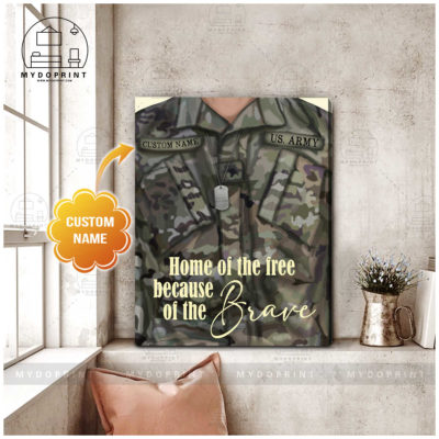 Home Of The Free Because Of The Brave Veteran Shirt Personalized Wall Art Canvas 2 45bd4c5d 5afb 11eb a705 0242ac120002 canvas doc 24x30 optimized