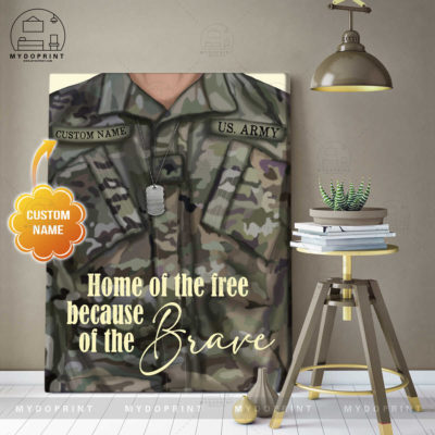Home Of The Free Because Of The Brave Veteran Shirt Personalized Wall Art Canvas 3 458c5bfd 5afb 11eb a705 0242ac120002 canvas doc 30x40 optimized
