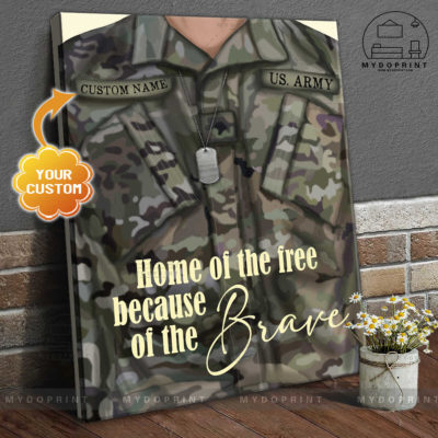 Home Of The Free Because Of The Brave Veteran Shirt Personalized Wall Art Canvas 5 459062ab 5afb 11eb a705 0242ac120002 canvas doc new optimized
