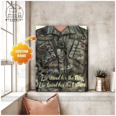 We Stand For The Flag, We Kneel For The Fallen Veteran Shirt Personalized Wall Art Canvas 2 8b364097 5afb 11eb a705 0242ac120002 canvas doc 24x30 optimized