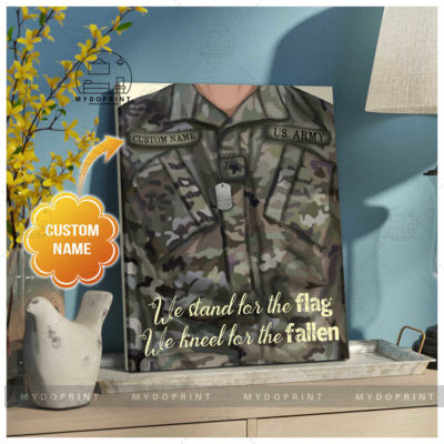 We Stand For The Flag, We Kneel For The Fallen Veteran Shirt Personalized Wall Art Canvas 4 8b6340a6 5afb 11eb a705 0242ac120002 canvas doc20x24 optimized
