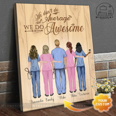 We Do Awesome Nursing Team Personalized Wall Art Canvas 5 c81da34b 5d58 11eb a705 0242ac120002 canvas doc new optimized