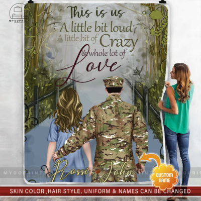 This Is Us Veteran & Nurse Personalized Fleece Blanket 2 52900640 6160 11eb a705 0242ac120002 mokup ao xanh optimized